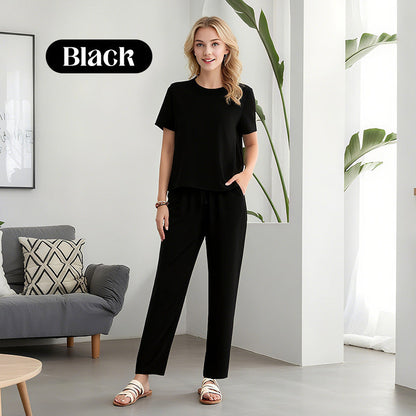 🌸 Women's Soft Casual Top and Pants Set