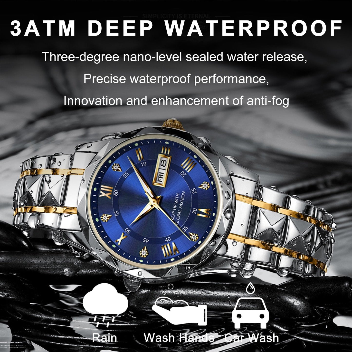 ⌚Waterproof Man Wristwatch With Luminous💎