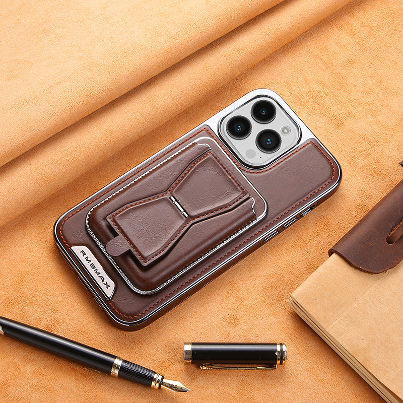 💥Hot Sale 43% OFF🔥Essential For Business📱Luxury leather iPhone case with removable magnetic tape