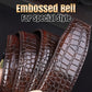 Men's Crocodile-Patterned Automatic Buckle Belt