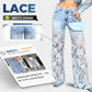 ⏳Time-limited Special⏰Fashion Lace Patchwork Denim Jeans