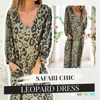 💖Limited Sale 50% OFF💖Safari Chic Leopard Dress