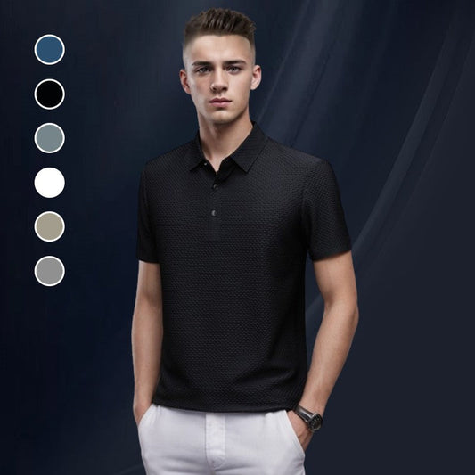 🔥NEW HOT SALE💥Men's Quick Dry Breathable Silk Polo Shirt