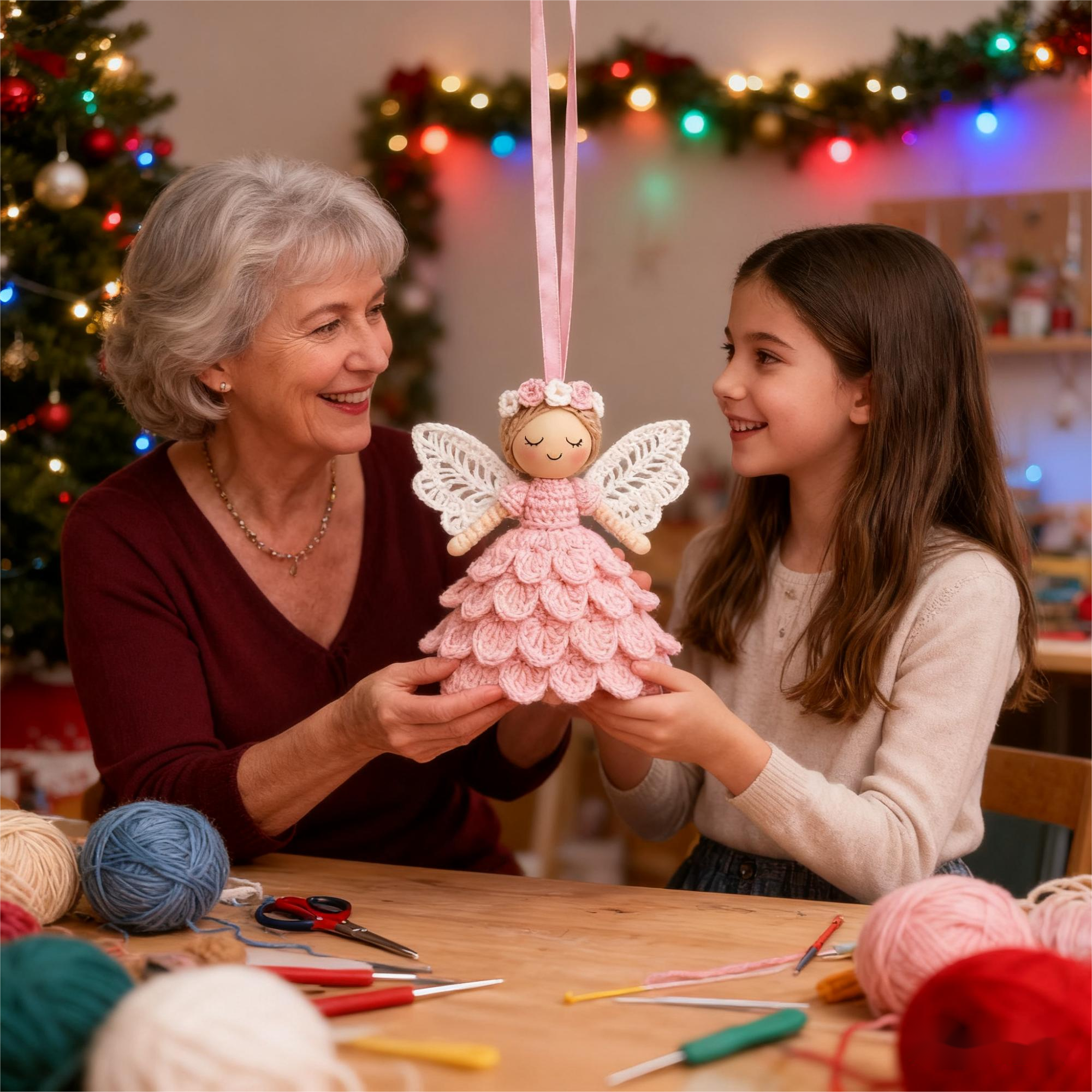 🧚Letzter Tag Ausverkauf 49% Rabatt✨Häkeln Sie Ihren eigenen Engel – Komplettes Bastelset