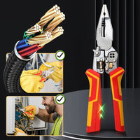 ⚡8-In-1 Wire Stripper with Voltage Tester