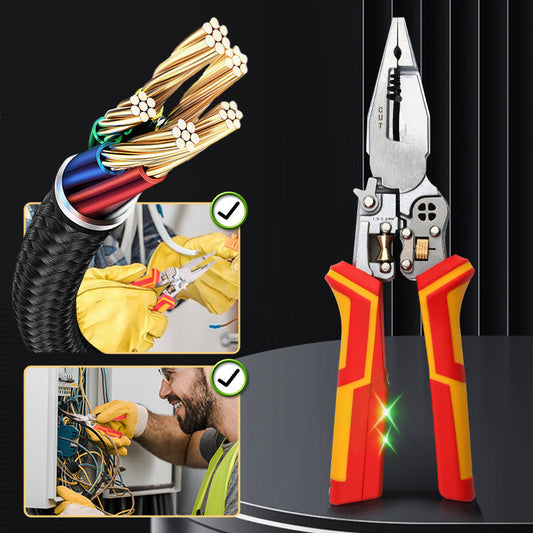 ⚡8-In-1 Wire Stripper with Voltage Tester