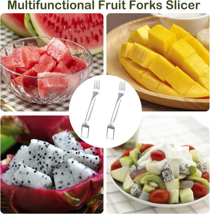 🍉 Koop 1, krijg 3 gratis -✨2-in-1 Fruitsnijder &amp; Vork – Voor snel en gemakkelijk fruit serveren!🍓