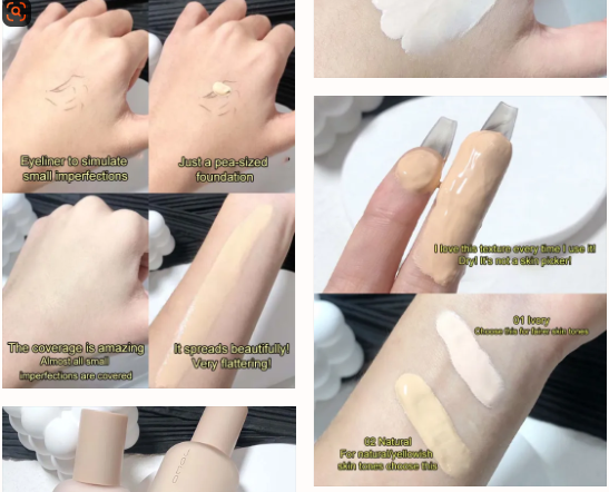 🎉Glow all day long 💖🪞 GAUZE BEAUTY LIQUID FOUNDATION✨