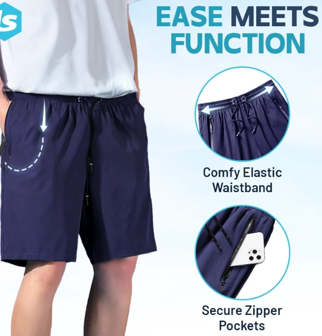 🔥Hot Sale 49% OFF💝✨Unisex Ice Silk Quick Drying Stretch Shorts