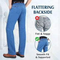 🔥Big Sale 57% OFF🔥Men's High Waist Straight Cut Jeans