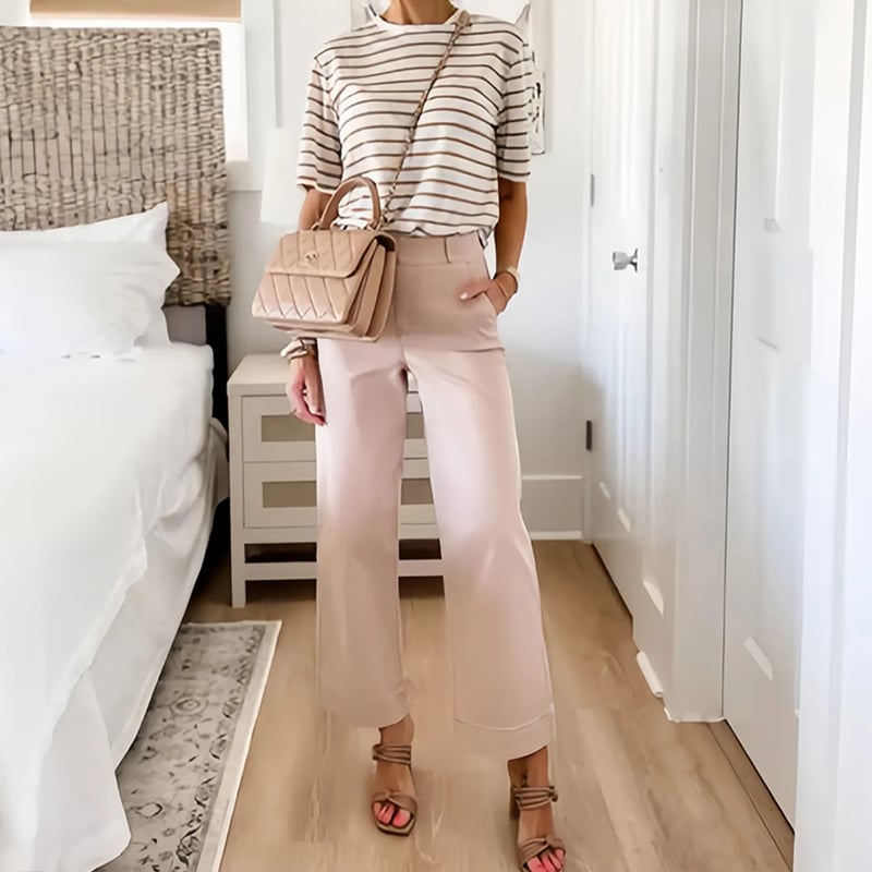 👖2025 HOT SALE 50% OFF💷Stretch Twill Cropped Wide Leg Pants