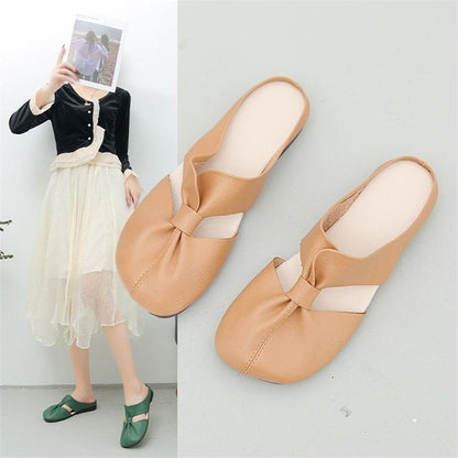🔥Hot Sale 50% Off🔥Plus-size Cut-Out Design Flat Mules