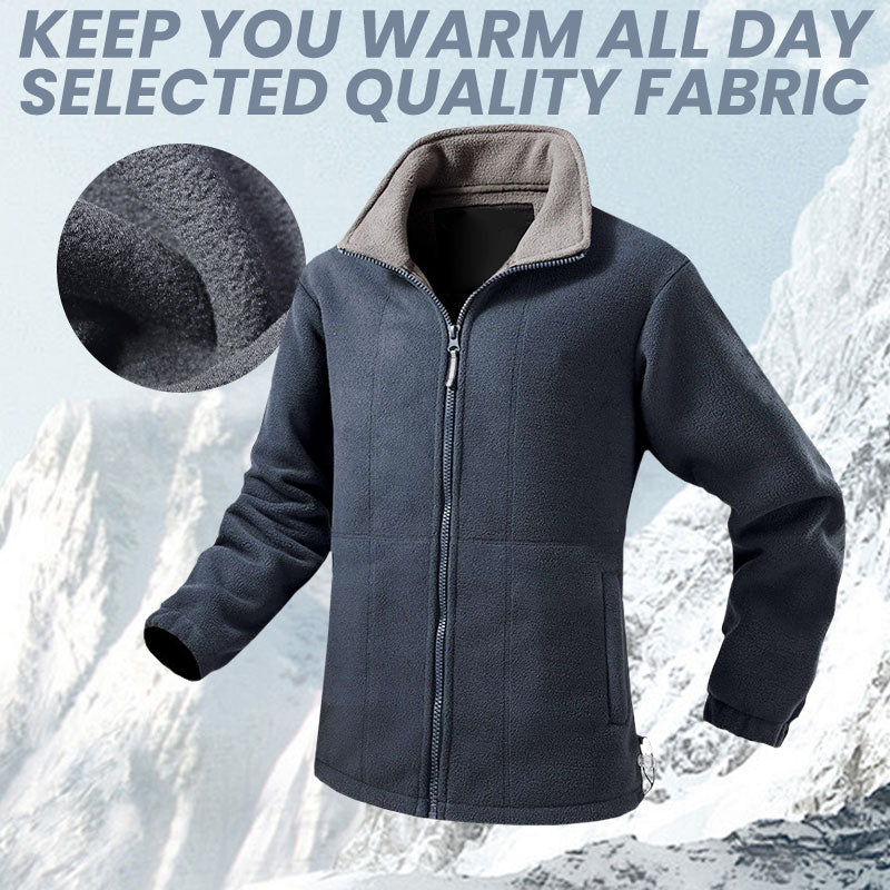 ✈️Free Shipping🔥 On Pre-Fall Advance Sale 🔥 - Men's Reversible Fleece Jacket (50% off)