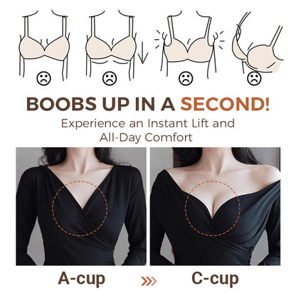🔥 Buy One Get One Free！🔥2025 Hot Sale👙Style No-Shave Gathering Support Bra for Women