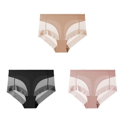 🎁Buy 2 get 1 Free⏳High Waist Ice Silk Seamless Shaping Briefs（3PCS）