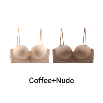 🔥 Buy One Get One Free！🔥2025 Hot Sale👙Style No-Shave Gathering Support Bra for Women