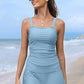 💥Big price reduction！🩱Women Vintage Tummy Control Two Piece Tankini Swimsuits