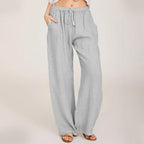 🔥2025 NEW SALES - 50% OFF🔥Women's Summer Cotton Linen Wide Leg Pants