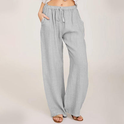 🔥2025 NEW SALES - 50% OFF🔥Women's Summer Cotton Linen Wide Leg Pants