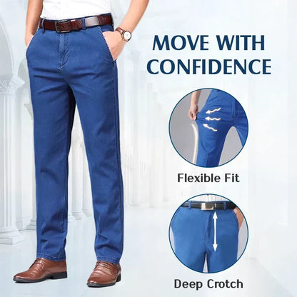 🔥Big Sale 57% OFF🔥Men's High Waist Straight Cut Jeans
