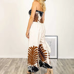 🔥 Summer Special 50% off 🌊💕Women’s Sexy Summer Print Loose Fit Strapless Jumpsuit