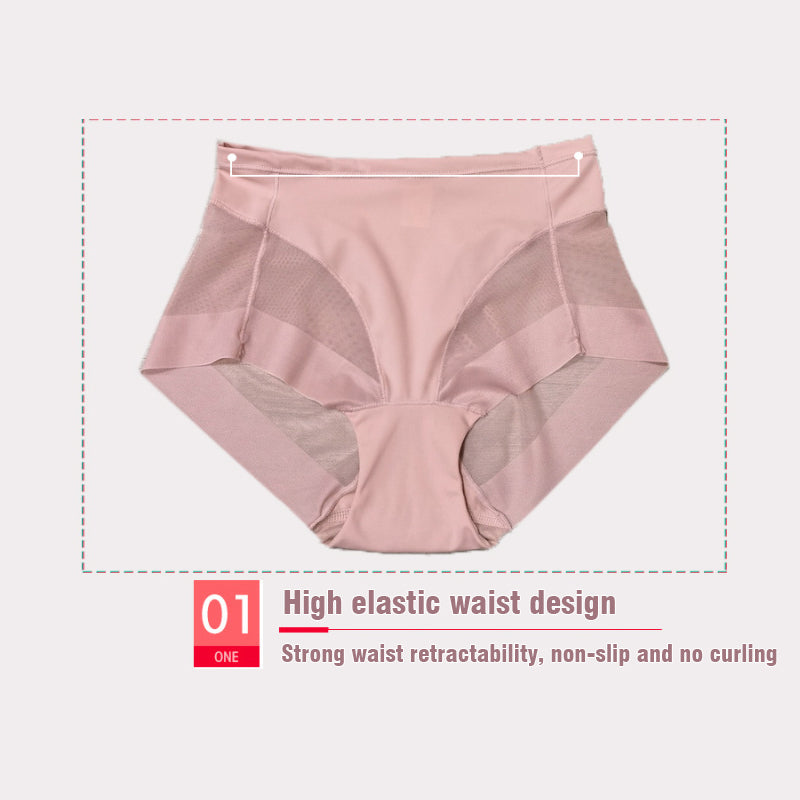 🎁Buy 2 get 1 Free⏳High Waist Ice Silk Seamless Shaping Briefs（3PCS）