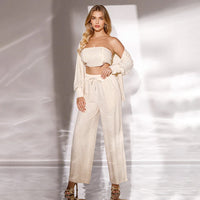 🌟👠Must-Have for Shiny Partiest✨ Dazzling Blazer & Wide-Leg Pants, Stylish and Grand, Perfect for Parties!（The more you buy, the higher the discount）