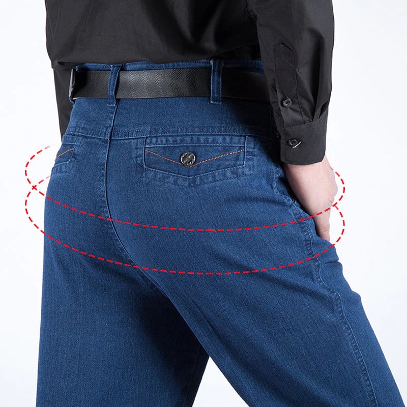 🔥Big Sale 57% OFF🔥Men's High Waist Straight Cut Jeans