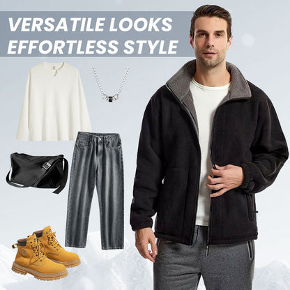 ✈️Free Shipping🔥 On Pre-Fall Advance Sale 🔥 - Men's Reversible Fleece Jacket (50% off)