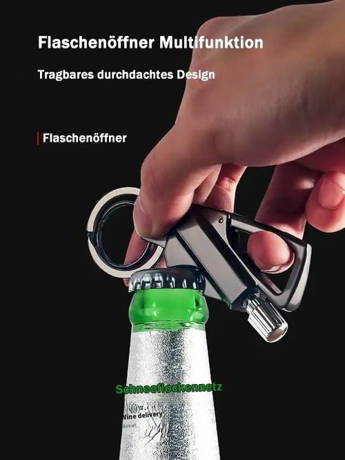 🔥Multitool Schlüsselanhänger Flaschenöffner, Wiederverwendbar