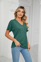💕Mother's Day Promotion- UP TO 49% OFF🌷V-Neck Solid Color Loose Ladies Tops