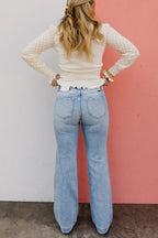 ⏰Hot Sales - 50% OFF👖High Rise Vintage Wash Tummy Control Top Straight Leg Jeans