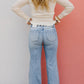 ⏰LIMITED DAYS 50% OFF💥High Rise Vintage Wash Tummy Control Top Straight Leg Jeans