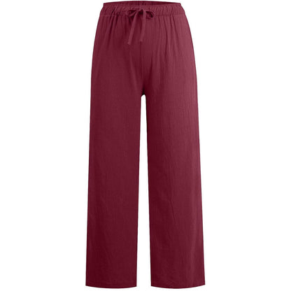 🔥2025 NEW SALES - 50% OFF🔥Women's Summer Cotton Linen Wide Leg Pants