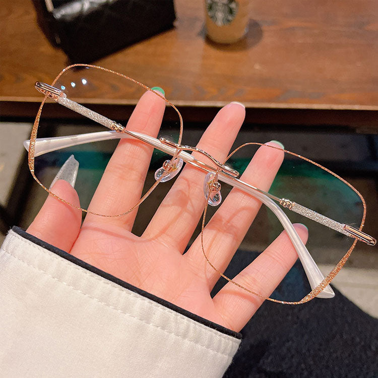 🔥2025 New Year Hot sale 50% OFF🔥Fashion Rimless Anti-Blue Light Myopia Glasses