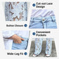 ⏳Time-limited Special⏰Fashion Lace Patchwork Denim Jeans