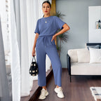 🌸 Women's Soft Casual Top and Pants Set