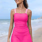 💥Big price reduction！🩱Women Vintage Tummy Control Two Piece Tankini Swimsuits