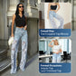 ⏳Time-limited Special⏰Fashion Lace Patchwork Denim Jeans