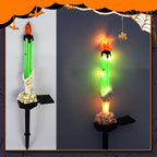 🔥BUY MORE SAVE MORE🥳Each Only ￡9.99!!!💀Solar Powered Skull Candle Light