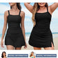 💥Big price reduction！🩱Women Vintage Tummy Control Two Piece Tankini Swimsuits