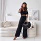 💖Limited Sale 50% OFF💖Set With Elastic Pants And Shirt