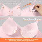 💖LAST DAY SALE 50% OFF💷Women's Wireless V-Neck Crossover Mesh Seamless Push-Up Bra