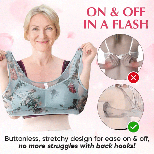 🔥LIMITED SALE 50% OFF🔥2025 New Lace Buttonless Comfortable Bra
