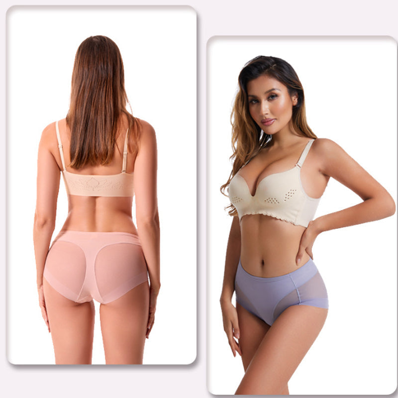🎁Buy 2 get 1 Free⏳High Waist Ice Silk Seamless Shaping Briefs（3PCS）