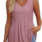 💖LAST DAY SALE ✨Women Dressy Sleeveless V Neck Babydoll Tank Tops