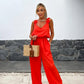 ✨Summer Style Alert🌸Women's Sleeveless Wide Leg Jumpsuit - Effortless Elegance!