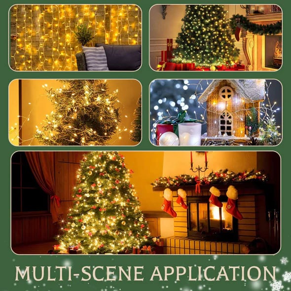 🎄Wasserdichte Blinklichter mit Fernbedienung⭐