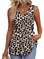 💖LAST DAY SALE ✨Women Dressy Sleeveless V Neck Babydoll Tank Tops