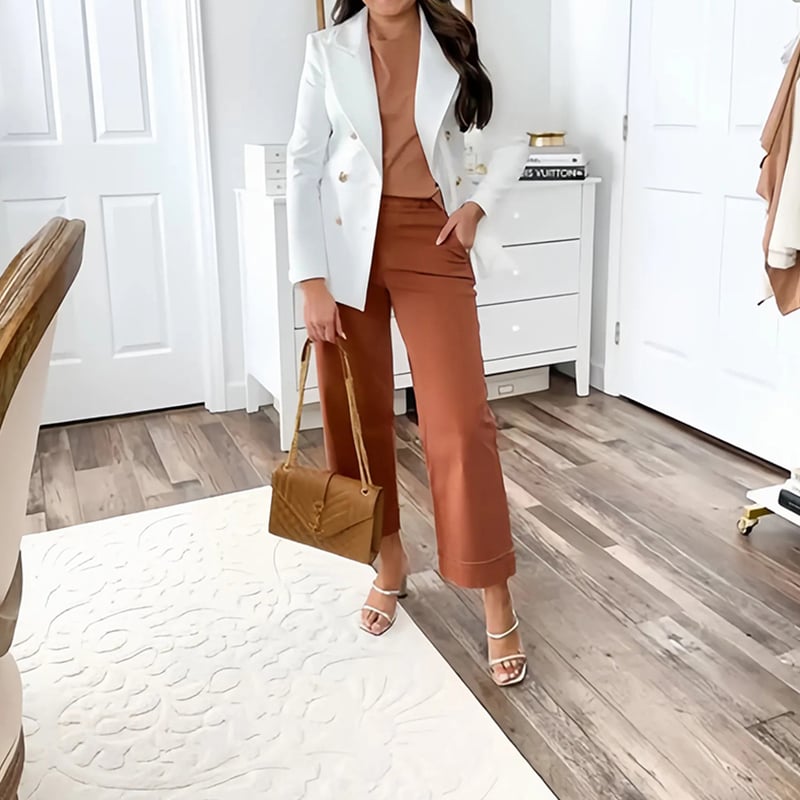 👖2025 HOT SALE 50% OFF💷Stretch Twill Cropped Wide Leg Pants